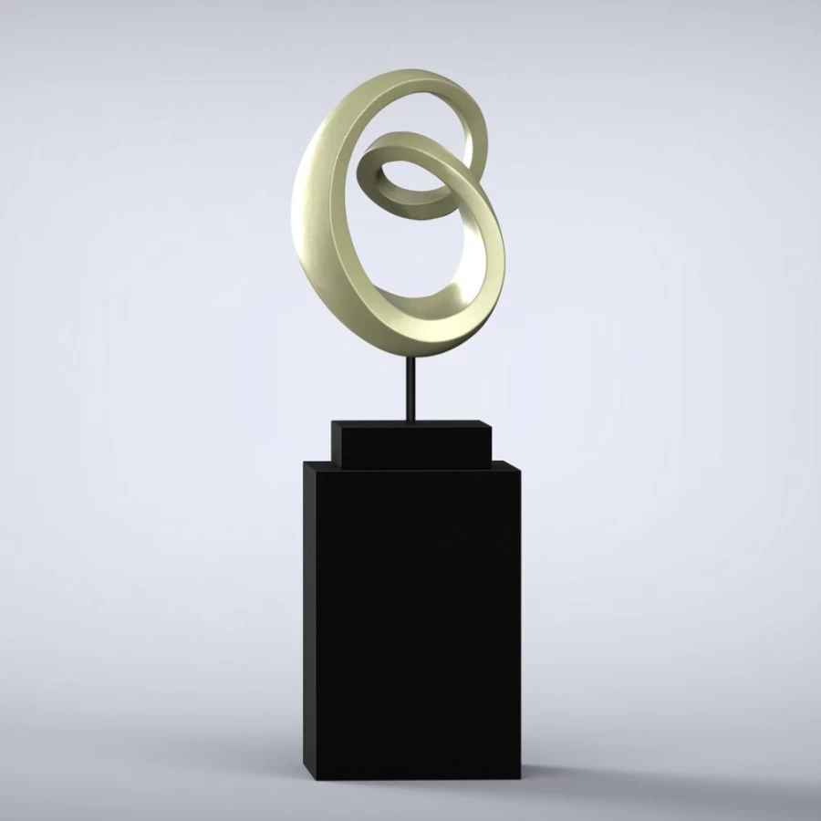 "STATUES & SCULPTURES Eternity Modern Art Sculpture - 16 Color Choices for Home & Office Decor"