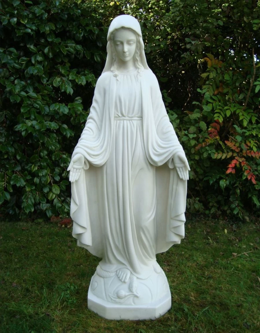 "85cm Virgin Mary Statue for Garden – Handcrafted Marble Resin Religious Sculpture by STATUES & SCULPTURES"