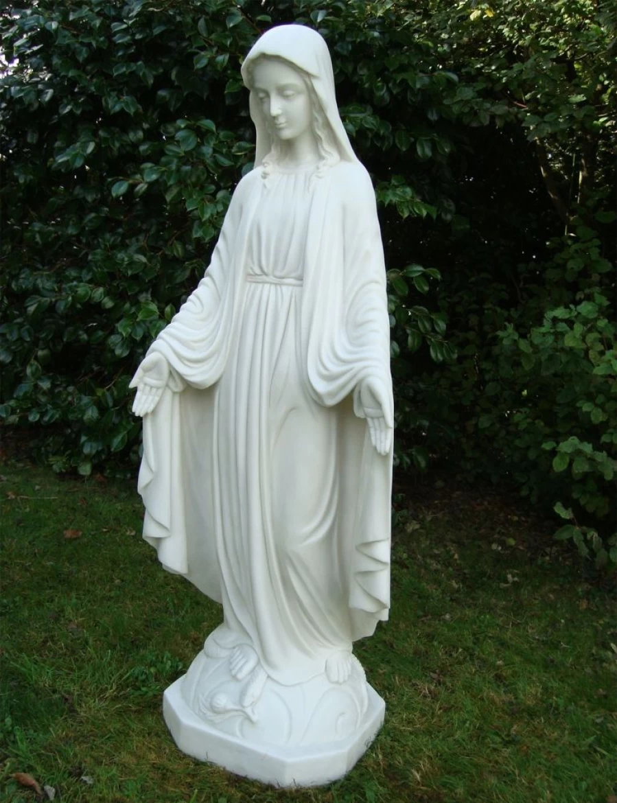 "85cm Virgin Mary Statue for Garden – Handcrafted Marble Resin Religious Sculpture by STATUES & SCULPTURES"