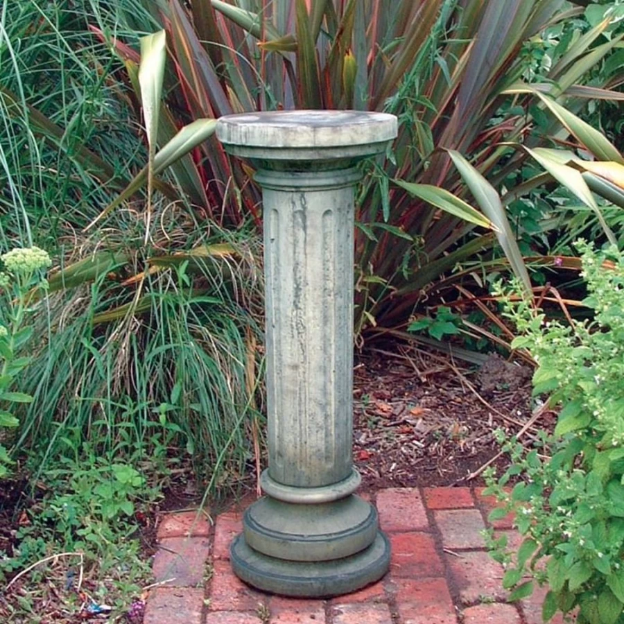 "STATUES & SCULPTURES Brighton Stone Column Pedestal for Garden Decor"