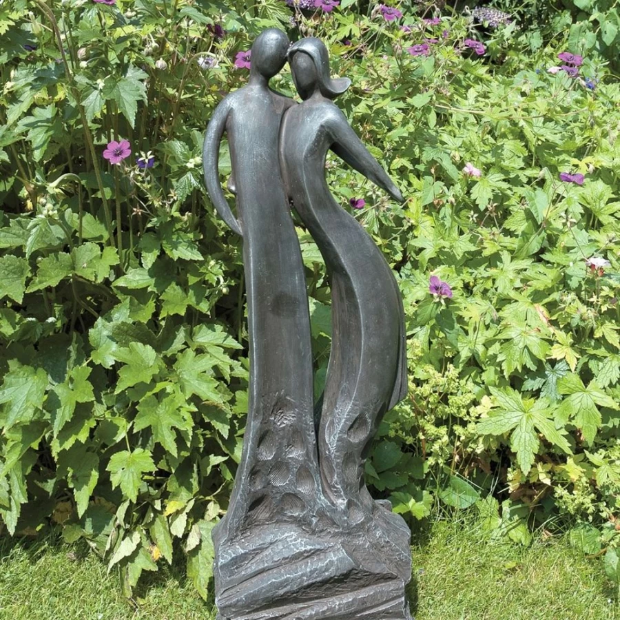 "STATUES & SCULPTURES First Love Contemporary Resin Garden Statue for Outdoor Decor"