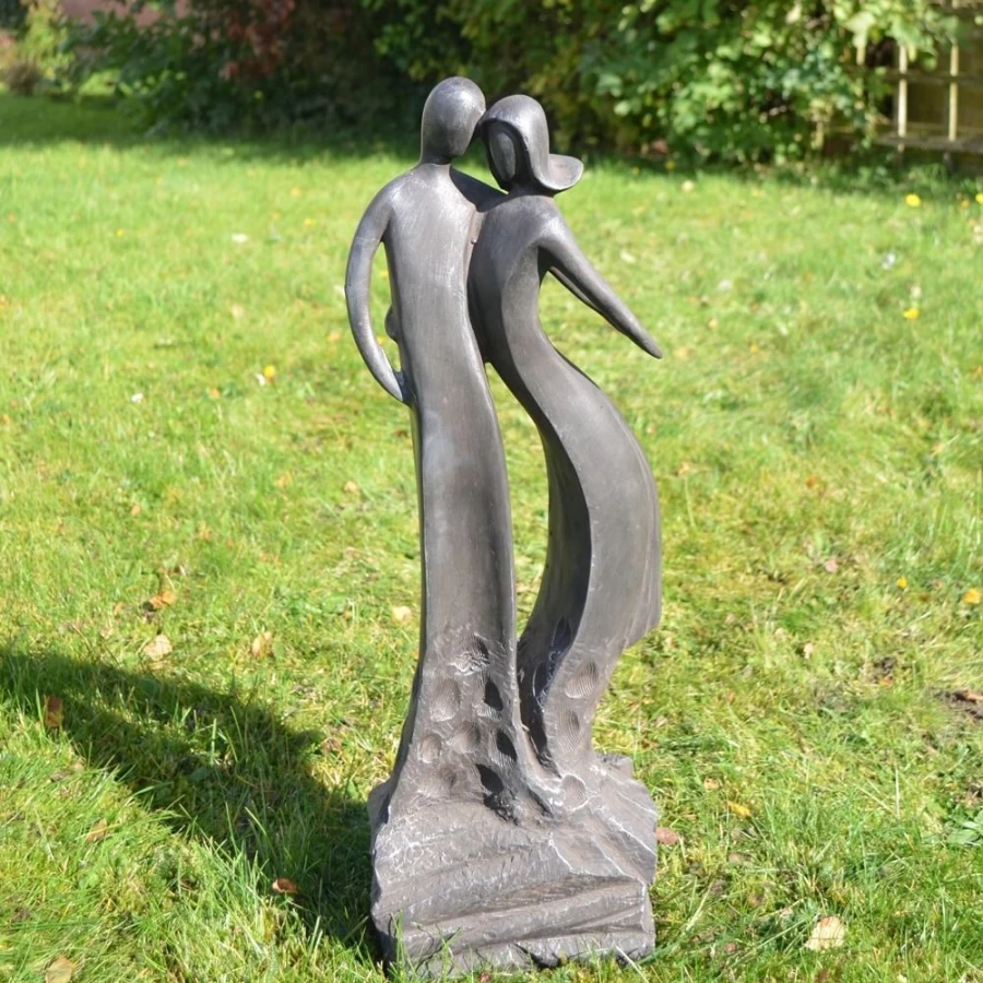"STATUES & SCULPTURES First Love Contemporary Resin Garden Statue for Outdoor Decor"