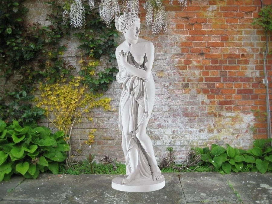 "Canova Venus 80cm White Marble Resin Garden Statue – Classical Roman Sculpture for Outdoor Decor"