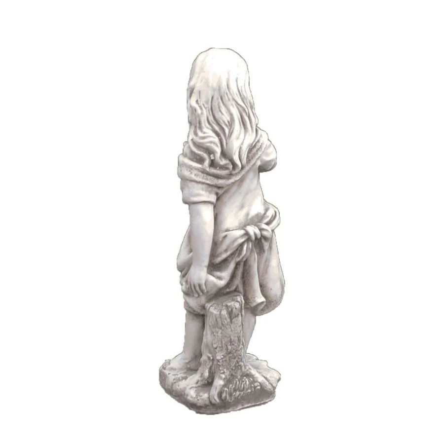 "STATUES & SCULPTURES 61cm Shy Girl Garden Statue - Summer Outdoor Stone Resin Decor"