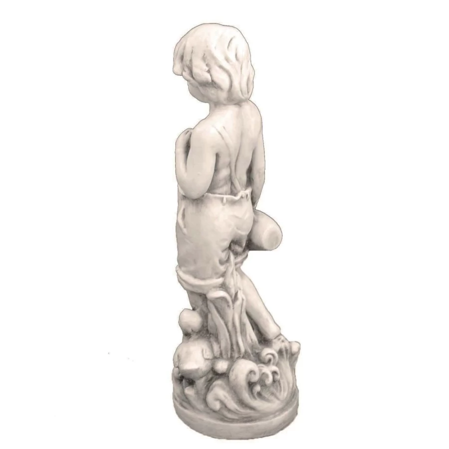 "STATUES & SCULPTURES Summer Boy 73cm Stone Resin Outdoor Garden Statue for Decor"