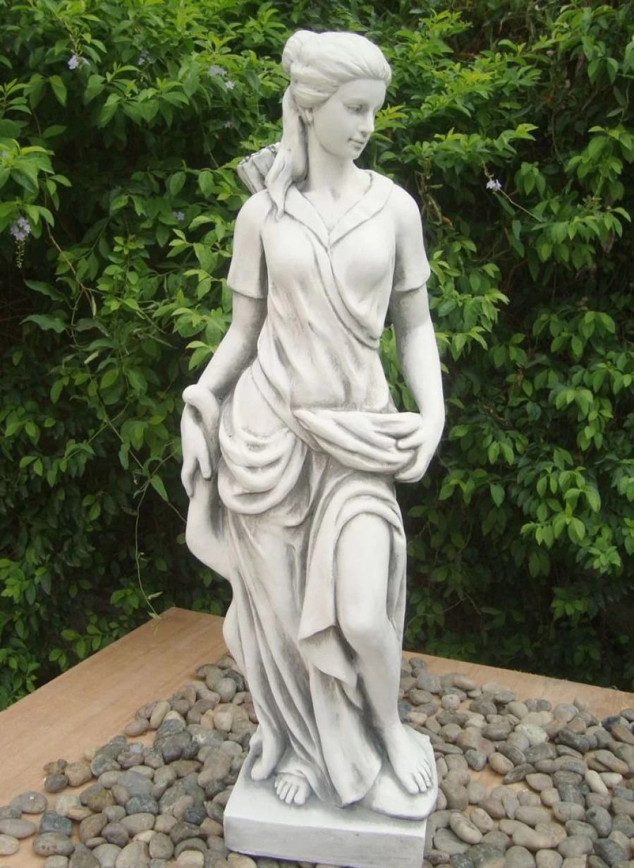"Diana The Huntress 85cm Outdoor Garden Statue – Premium Stone Resin Sculpture by STATUES & SCULPTURES"