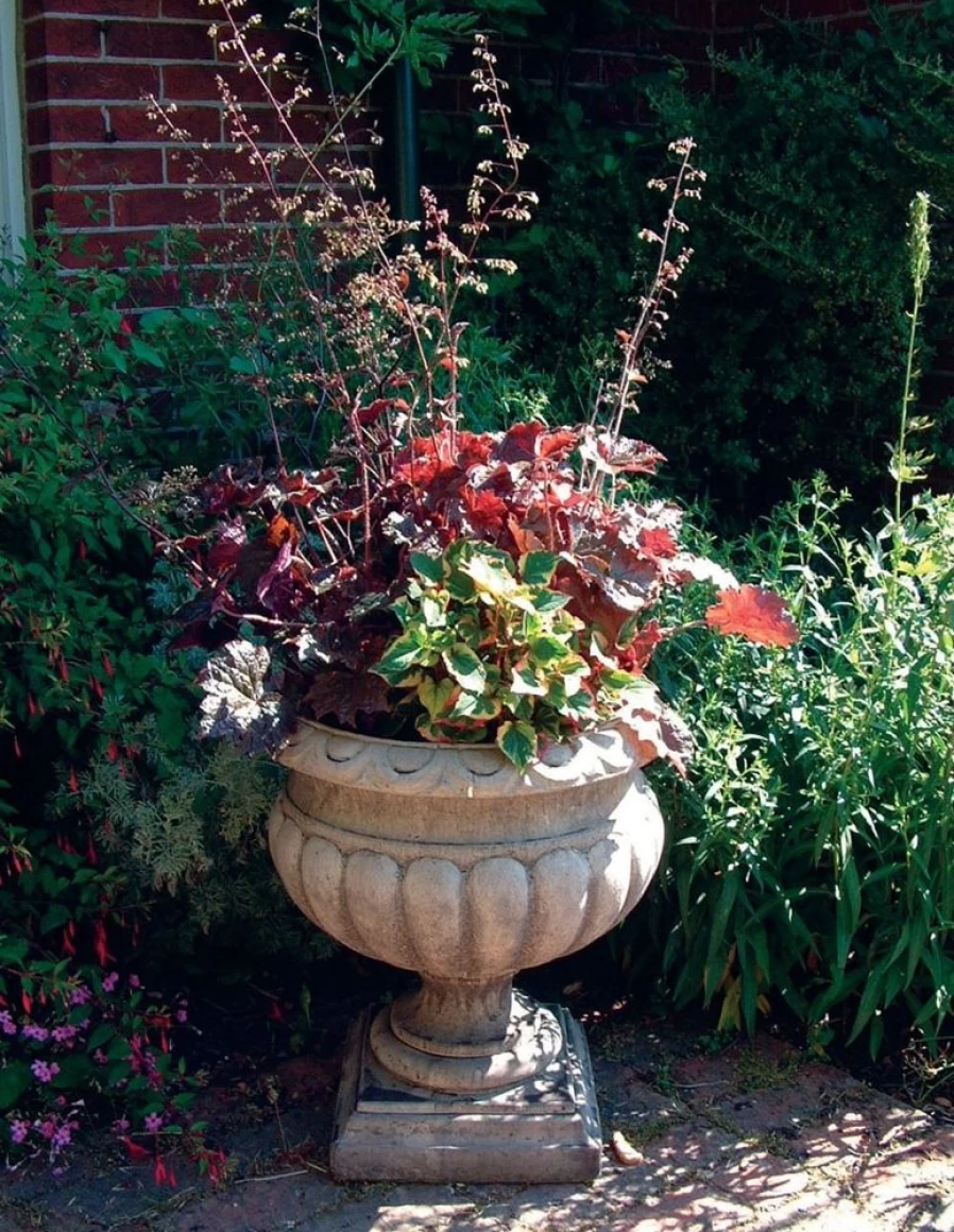 "Buckingham Urn Stone Planter - Elegant Garden Sculpture by STATUES & SCULPTURES"