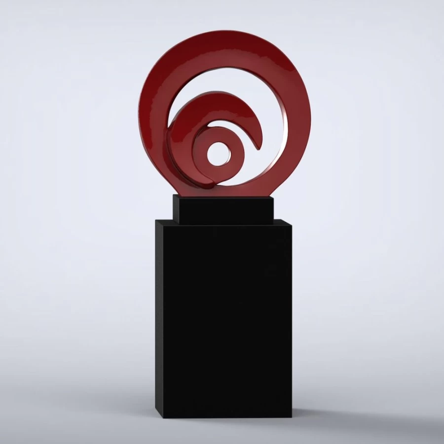 "STATUES & SCULPTURES Eclipse Modern Abstract Art Statue - 16 Color Choices for Home Decor"