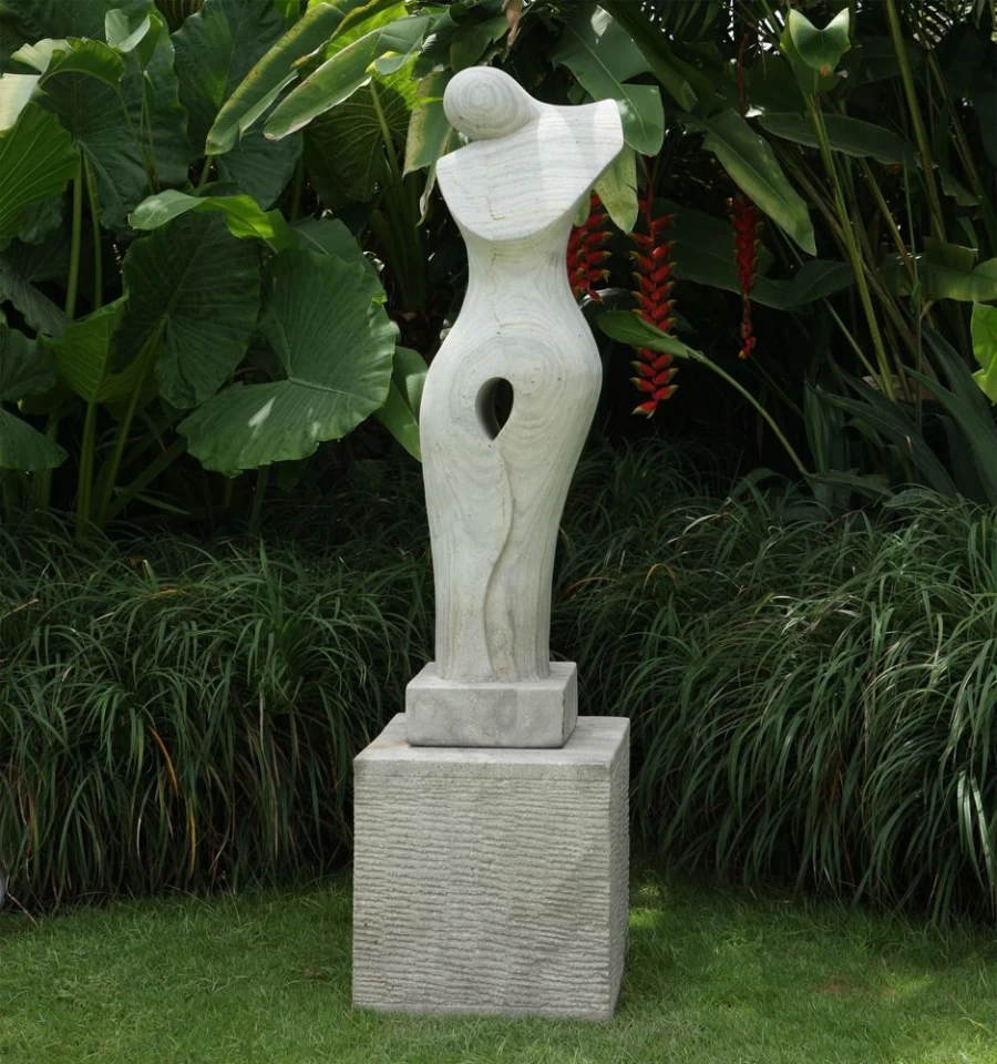 "STATUES & SCULPTURES Modern Stone Garden Statue – Timeless Outdoor Art Decor"