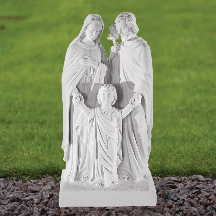 "50Cm Marble Resin Religious Family Garden Statue by STATUES & SCULPTURES"