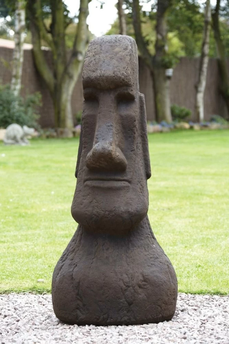 "Large Easter Island Moai Statue - Outdoor Garden Sculpture Decor by STATUES & SCULPTURES"