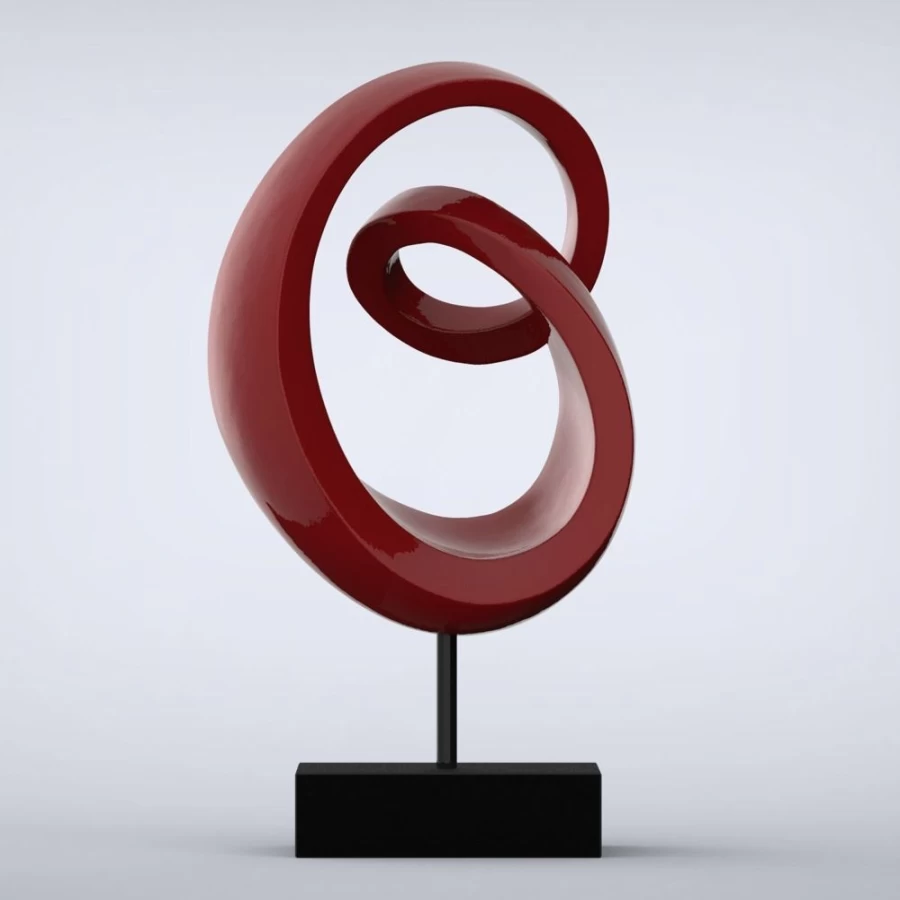 "STATUES & SCULPTURES Eternity Modern Indoor Statue - 16 Color Choices, Contemporary Home Decor"