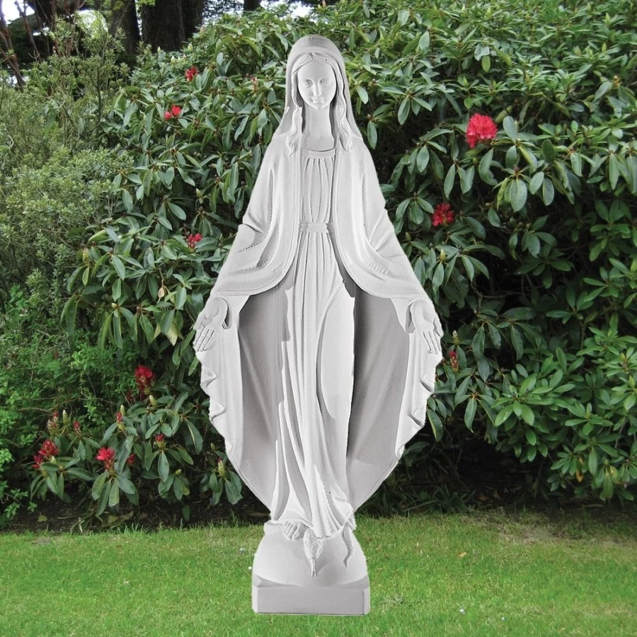 "75cm Virgin Mary Statue for Garden – Handcrafted Marble Resin Outdoor Religious Sculpture by STATUES & SCULPTURES"