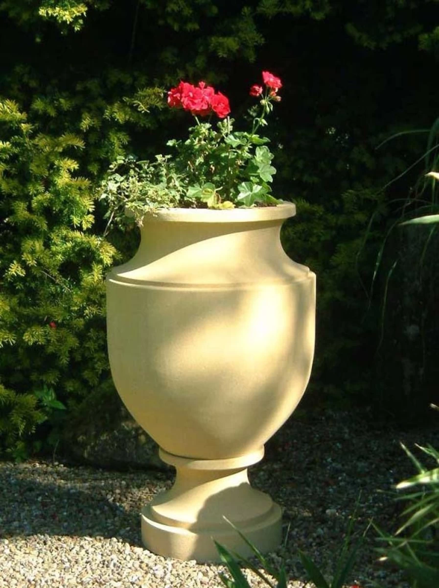 STATUES & SCULPTURES Neapoli Stone Vase - Handcrafted Garden Planter for Outdoor Decor