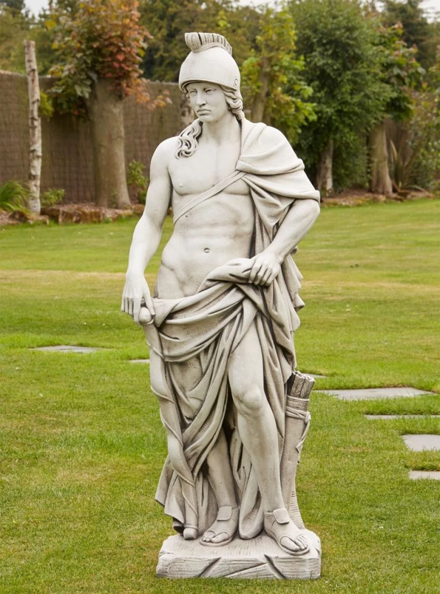 "Roman Gladiator Statue for Garden - Premium Stone Sculpture by STATUES & SCULPTURES"