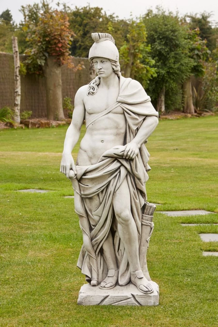 "Roman Gladiator Statue for Garden - Premium Stone Sculpture by STATUES & SCULPTURES"
