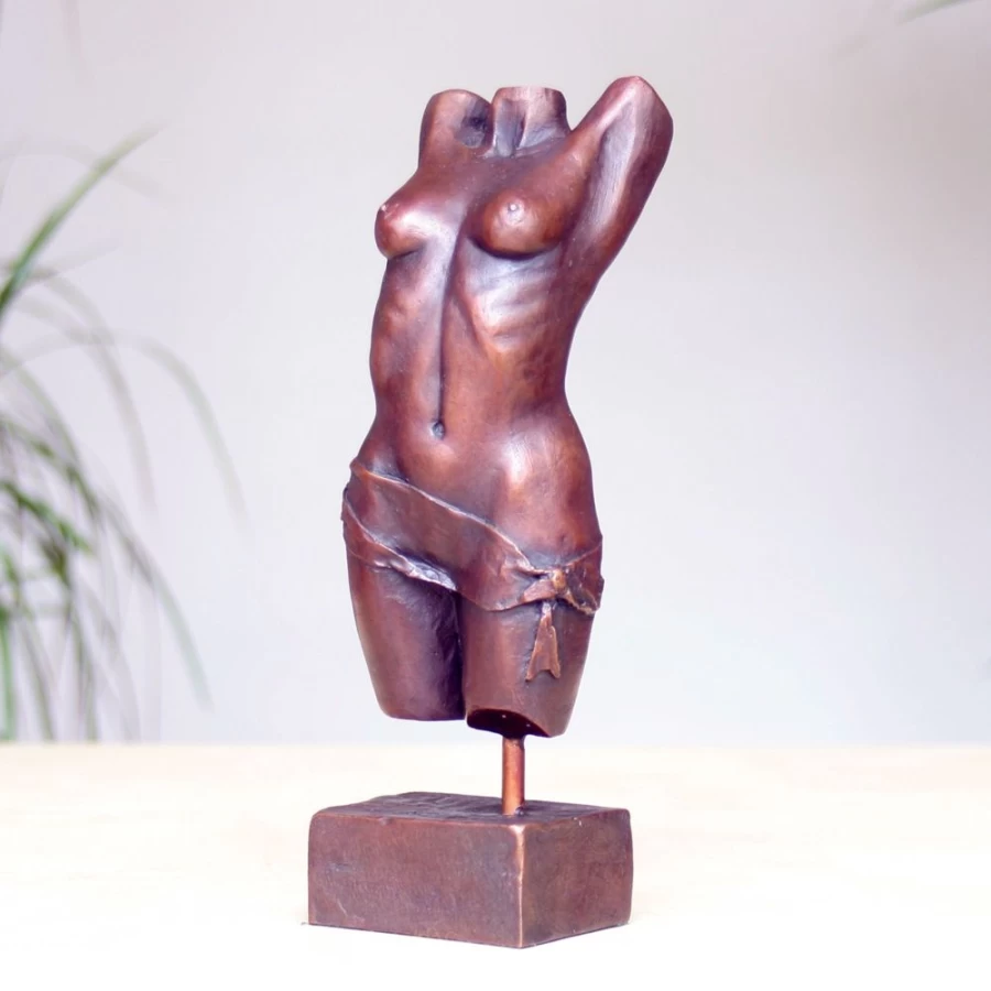 "STATUES & SCULPTURES Bronze Torso Figurine - Elegant Indoor Art Sculpture for Home Decor"