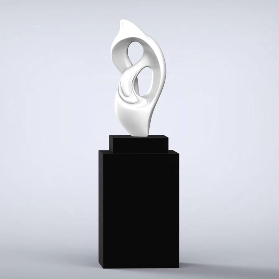 "STATUES & SCULPTURES Evolution Modern Abstract Statue - 16 Color Choices, Contemporary Art Decor"