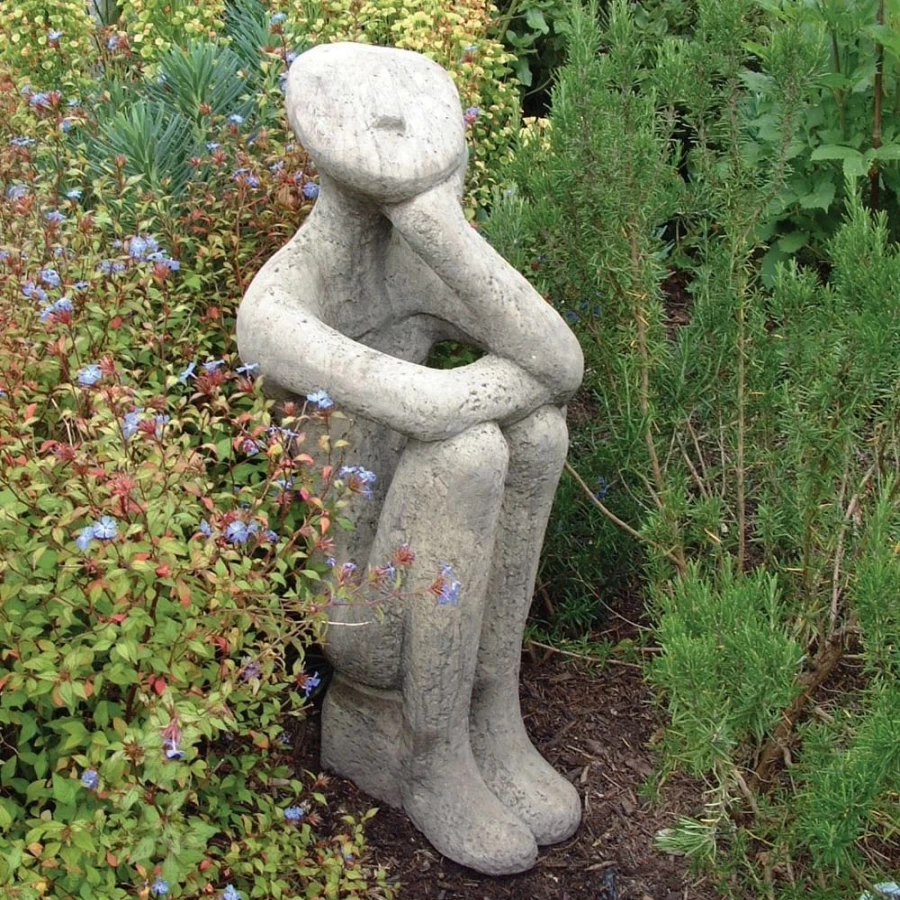 "Georgie Modern Stone Garden Statue by STATUES & SCULPTURES – Handcrafted Outdoor Decor"