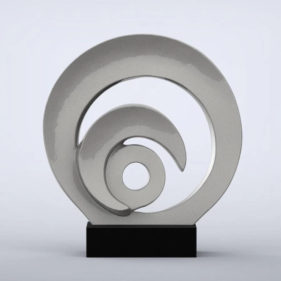 "STATUES & SCULPTURES Eclipse Modern Indoor Statue - 16 Color Choices | Contemporary Home Decor Art"