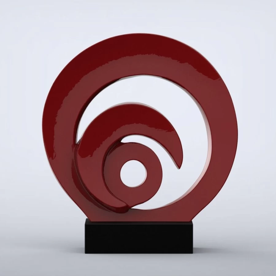 "STATUES & SCULPTURES Eclipse Modern Indoor Statue - 16 Color Choices | Contemporary Home Decor Art"