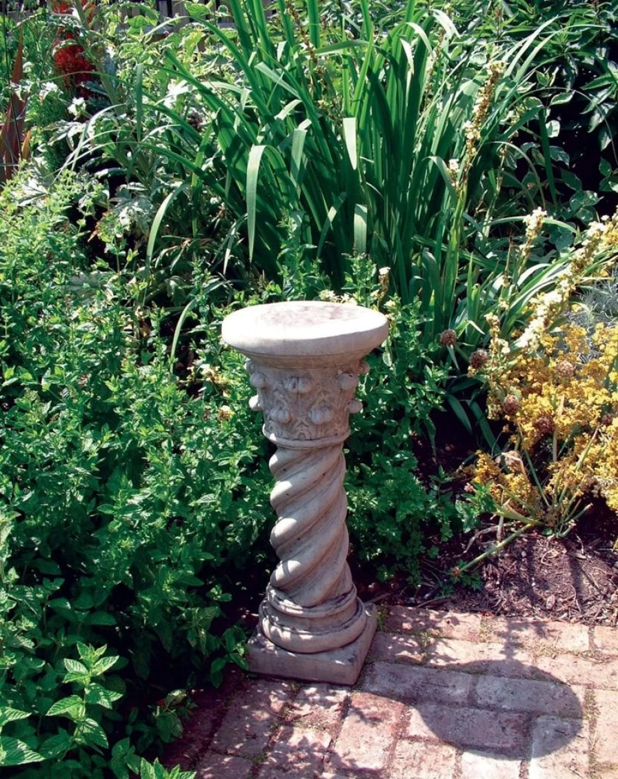 Roman Column Pedestal for Garden - Classic Stone Sculpture by STATUES & SCULPTURES