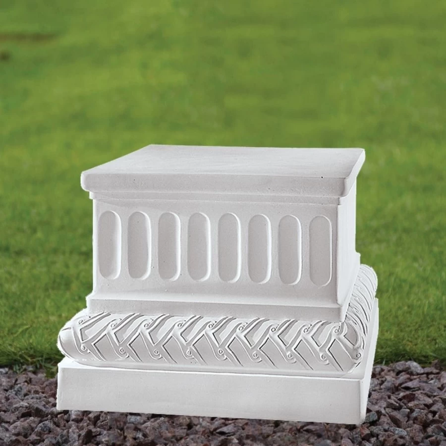 "STATUES & SCULPTURES Regal 50Cm Marble Resin Garden Pedestal Stand - Decorative Outdoor Column"