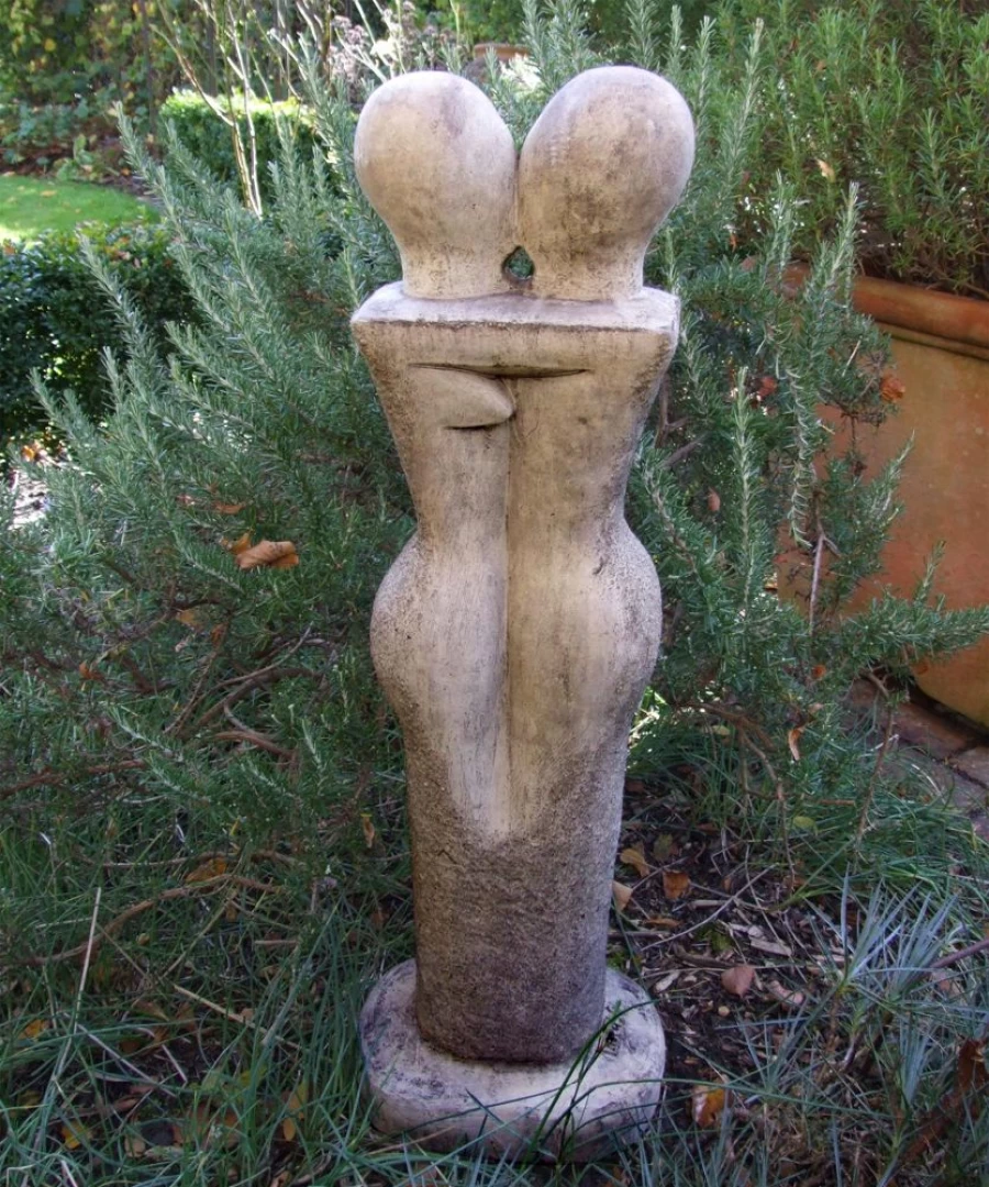 "STATUES & SCULPTURES Modern 82Cm Attraction Stone Garden Statue for Outdoor Decor"