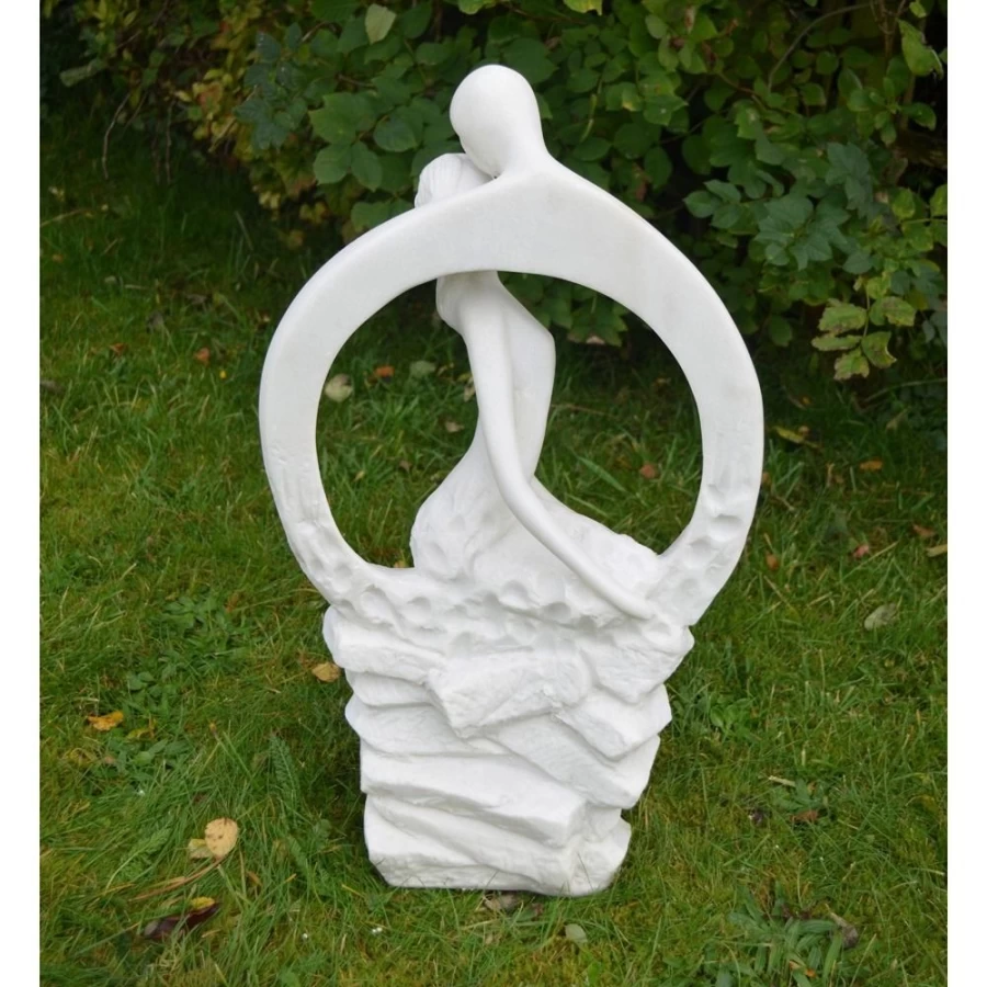 "STATUES & SCULPTURES Modern Resin Garden Statue – Elegant Euphoric Outdoor Decor"