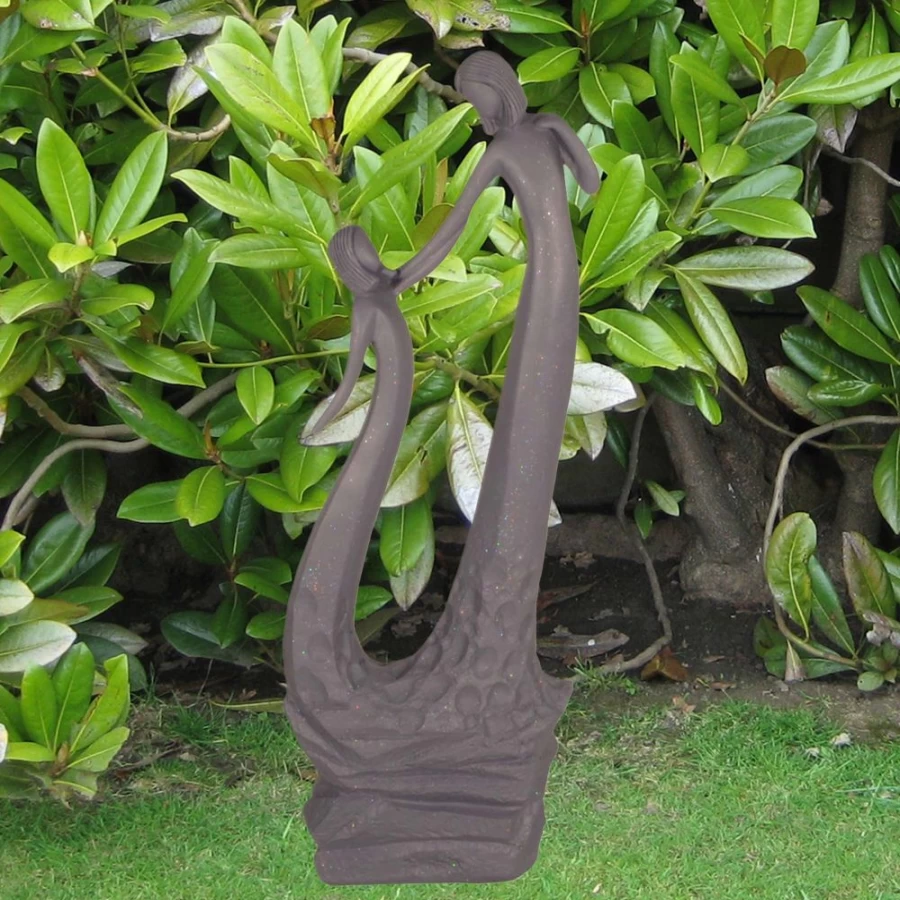 "STATUES & SCULPTURES 80cm Modern Resin Garden Statue of Loving Mother for Outdoor Decor"