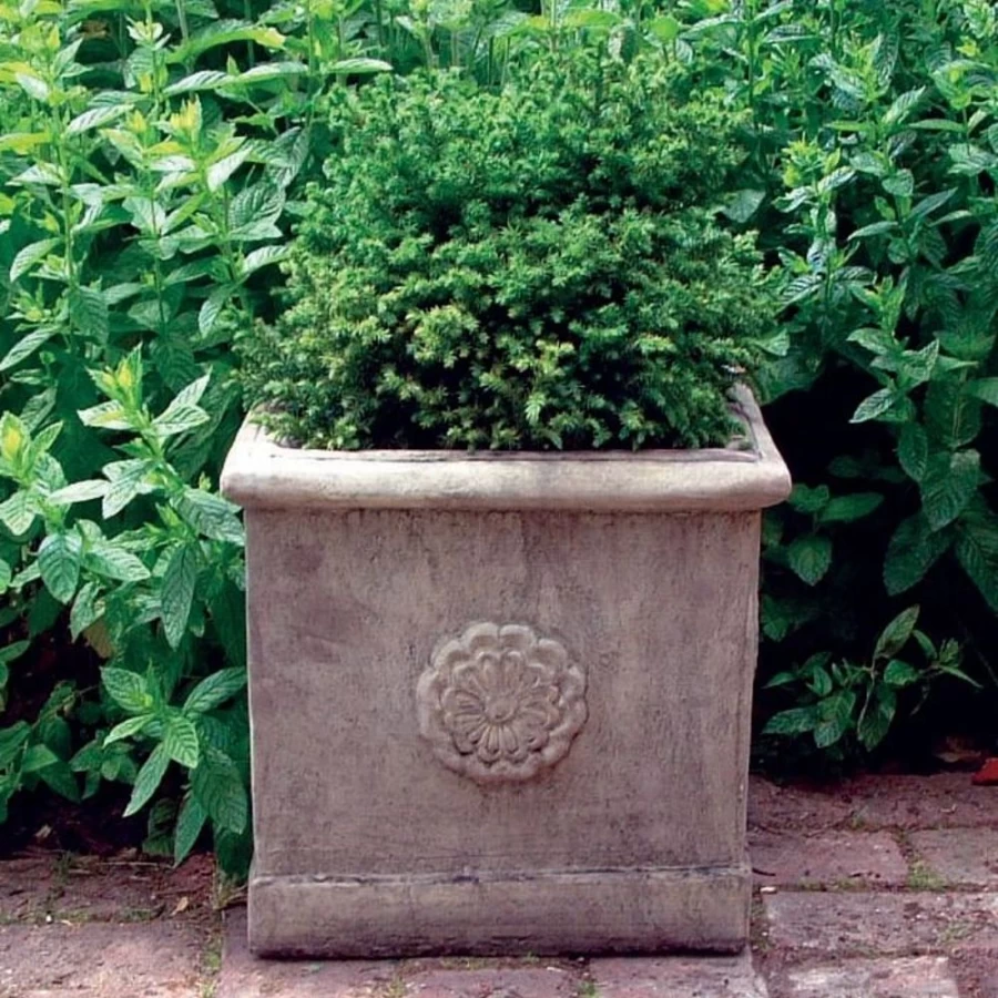 "STATUES & SCULPTURES Modena 10 Stone Vase - Outdoor Garden Planter for Patio and Lawn Decor"