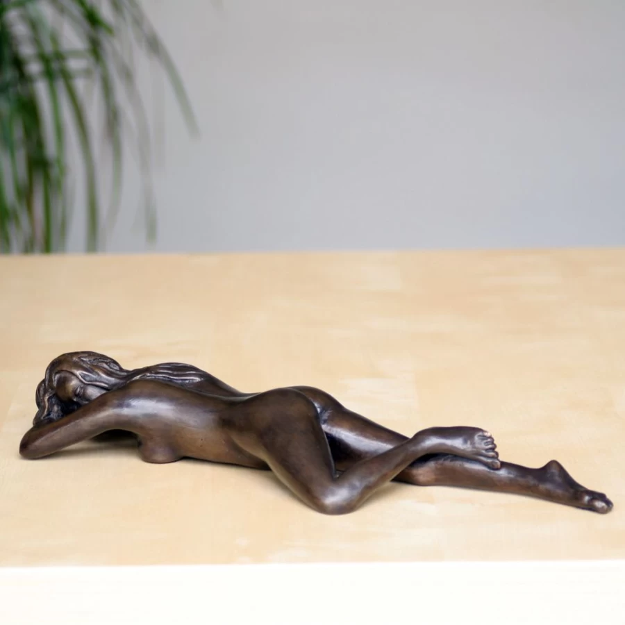 "Bronze Beach Figurine - Indoor Decorative Sculpture by STATUES & SCULPTURES"