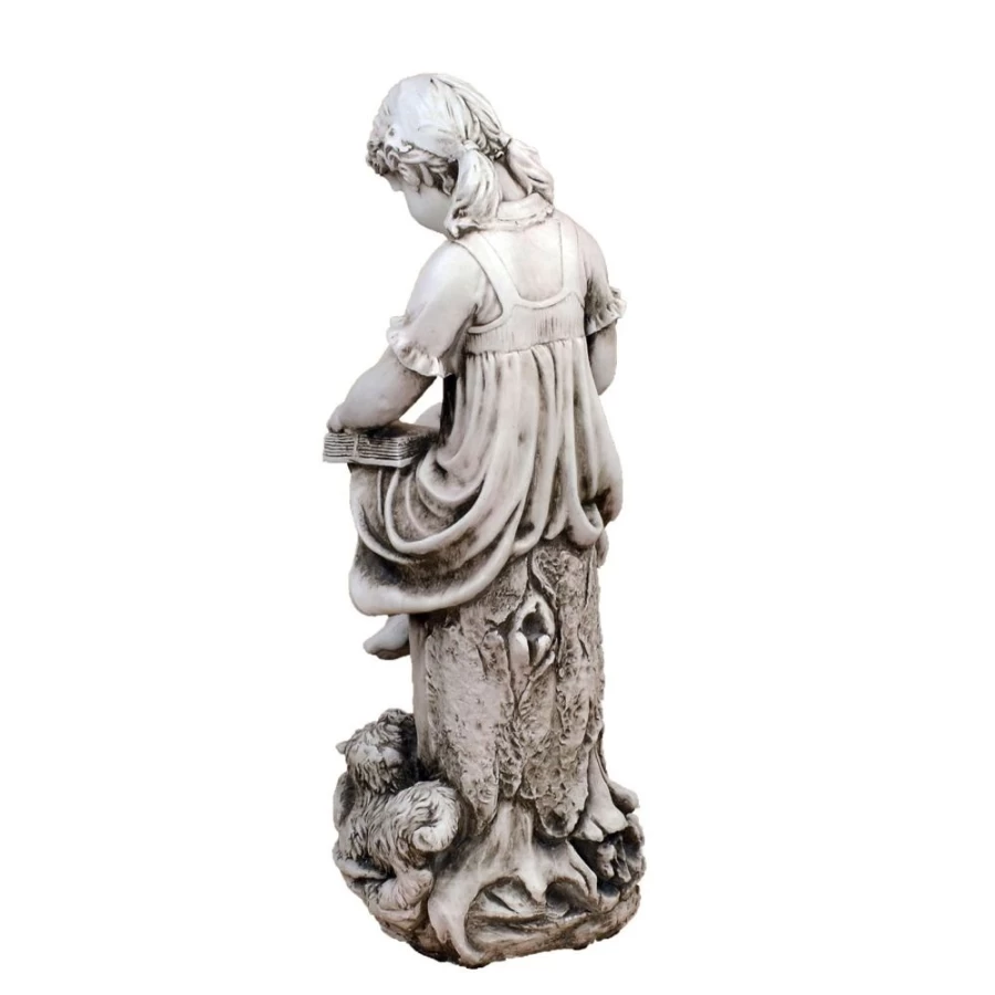 "STATUES & SCULPTURES Reading Girl 89cm Stone Resin Outdoor Garden Statue for Decoration"