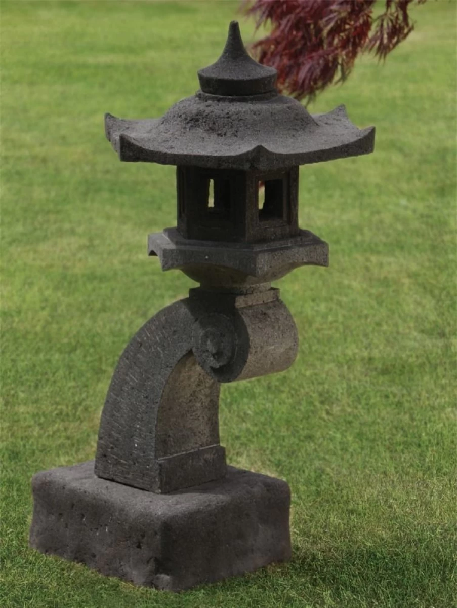 "Japanese Pagoda Stone Garden Statue - Cantilever Design by STATUES & SCULPTURES"