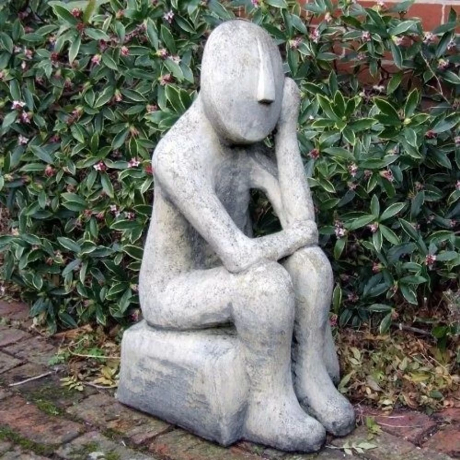 "Oliver Contemporary Stone Garden Statue – STATUES & SCULPTURES Collection"