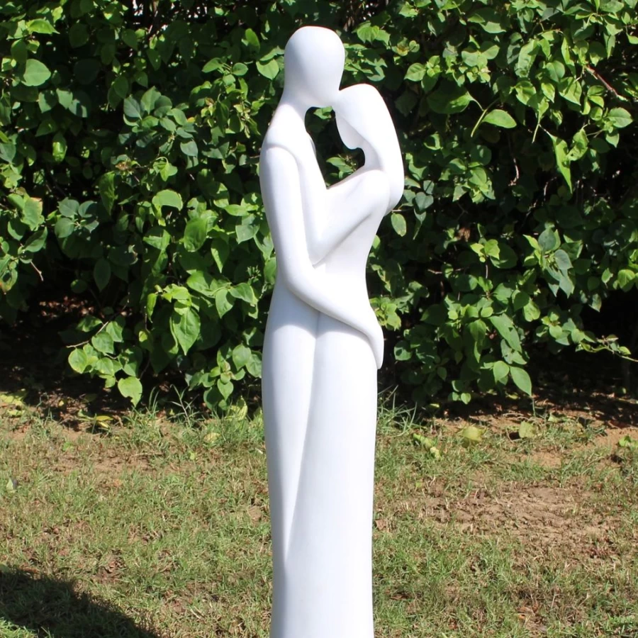 "STATUES & SCULPTURES 118Cm Modern Marble Resin Garden Statue of Passion"