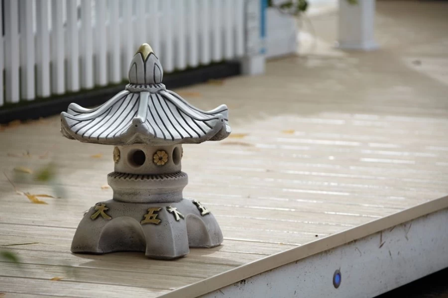 "Authentic Japanese Pagoda Stone Garden Statue – Single Top Design by STATUES & SCULPTURES"
