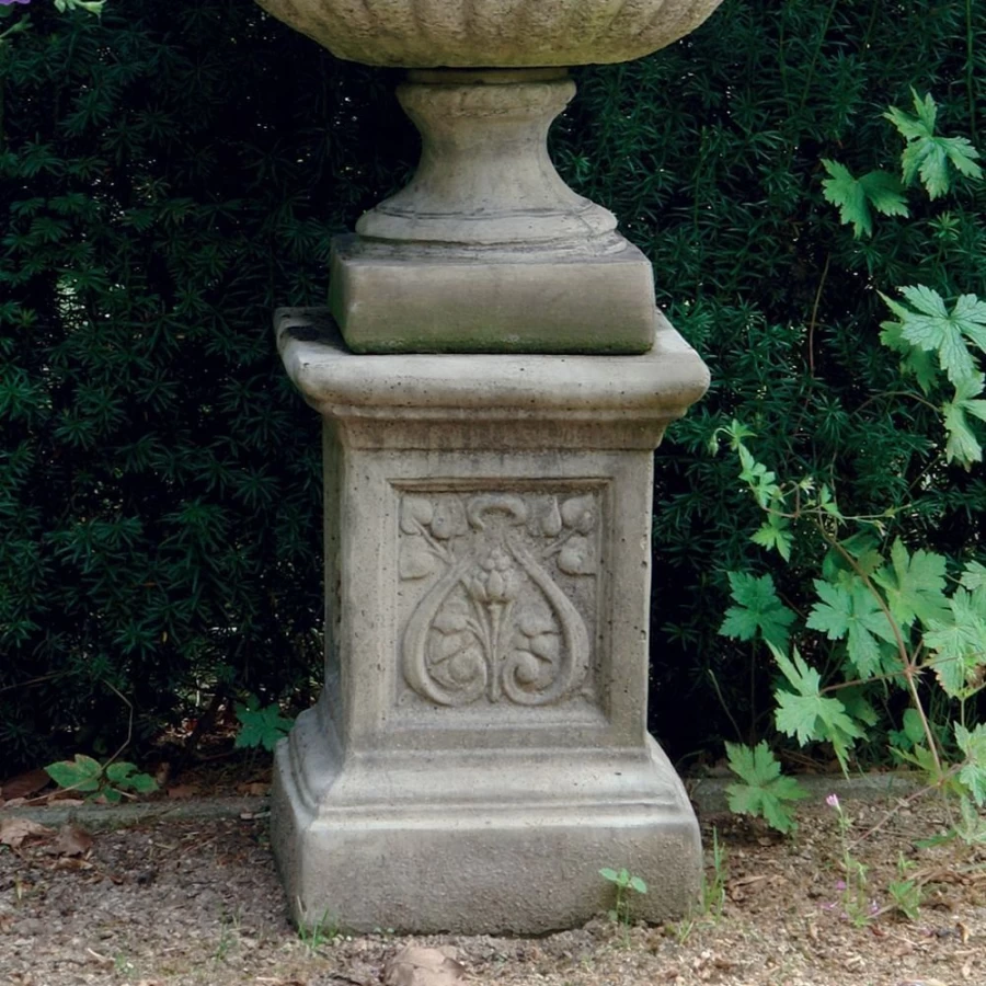 "STATUES & SCULPTURES Emblem Column Stone Pedestal for Garden Decor"