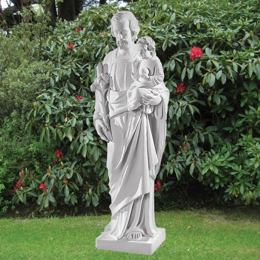 St. Joseph 79cm Outdoor Marble Resin Statue for Garden – STATUES & SCULPTURES Collection