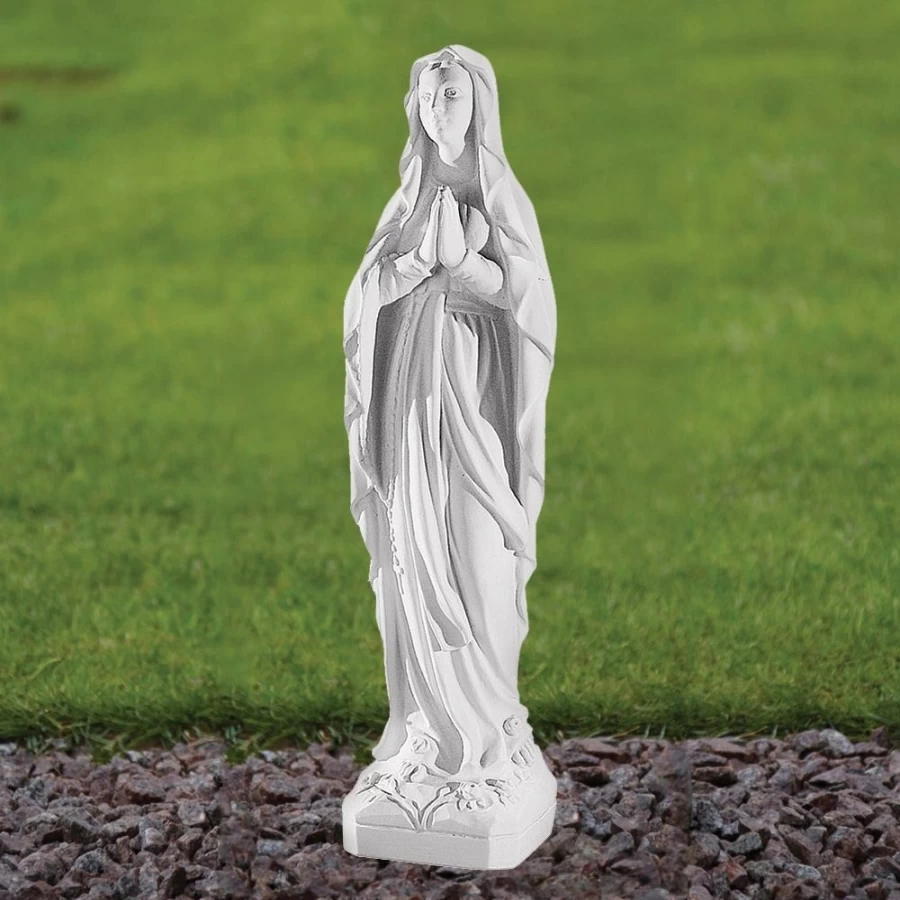 "Our Lady Of Lourdes 76cm White Marble Resin Outdoor Garden Statue – STATUES & SCULPTURES"