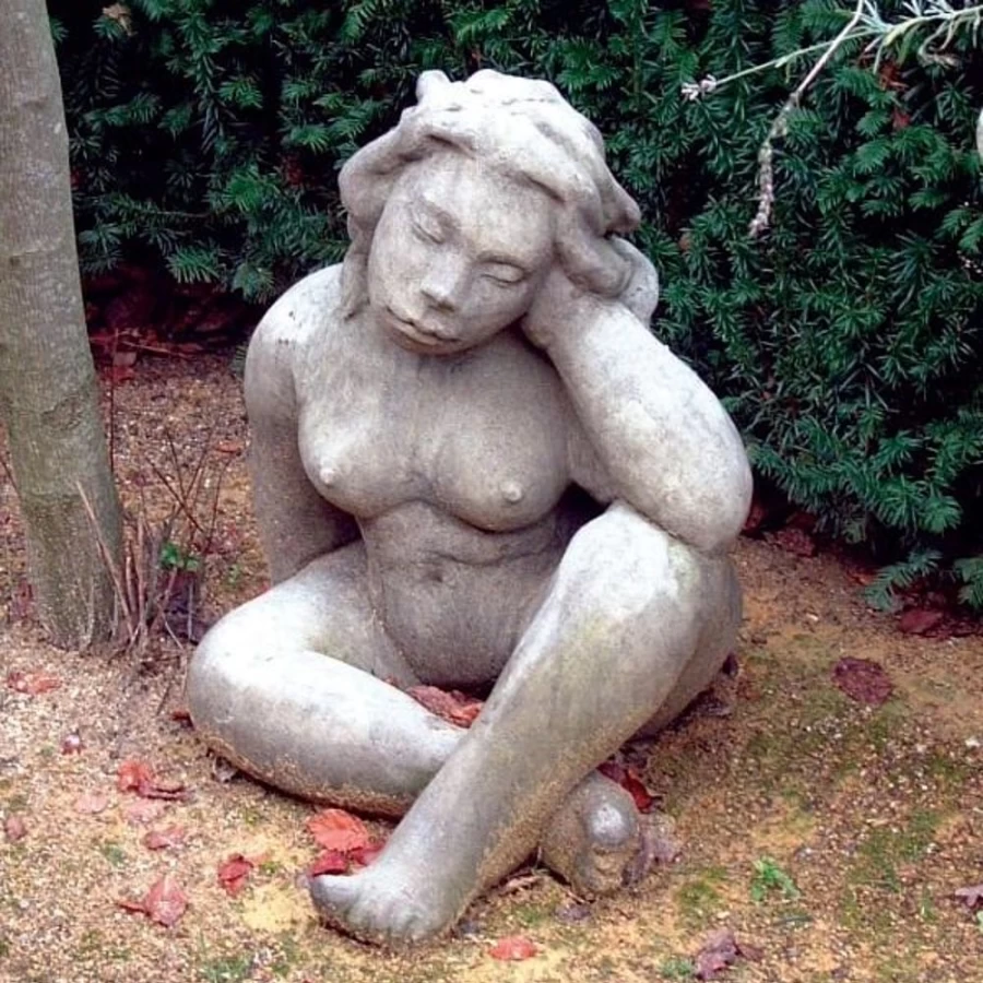 "STATUES & SCULPTURES Mother Goddess Stone Statue for Garden Outdoor Decor"
