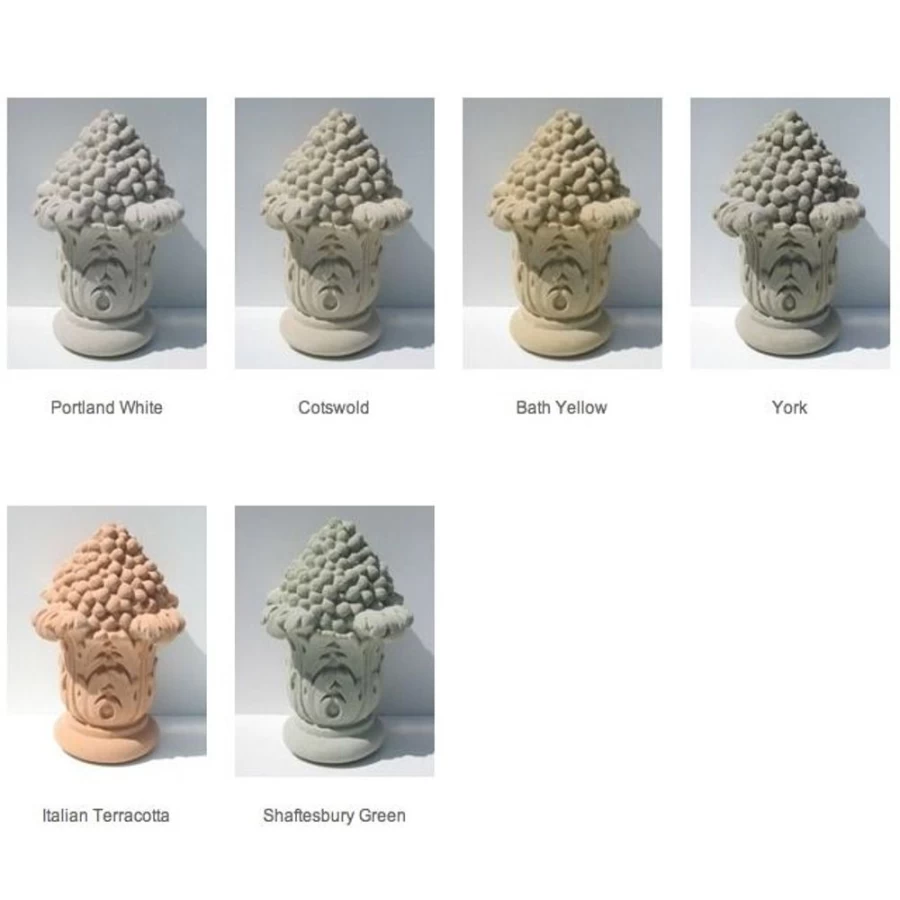"STATUES & SCULPTURES 24-Inch Stone Ribbon Vase - Outdoor Garden Planter for Flowers and Decor"