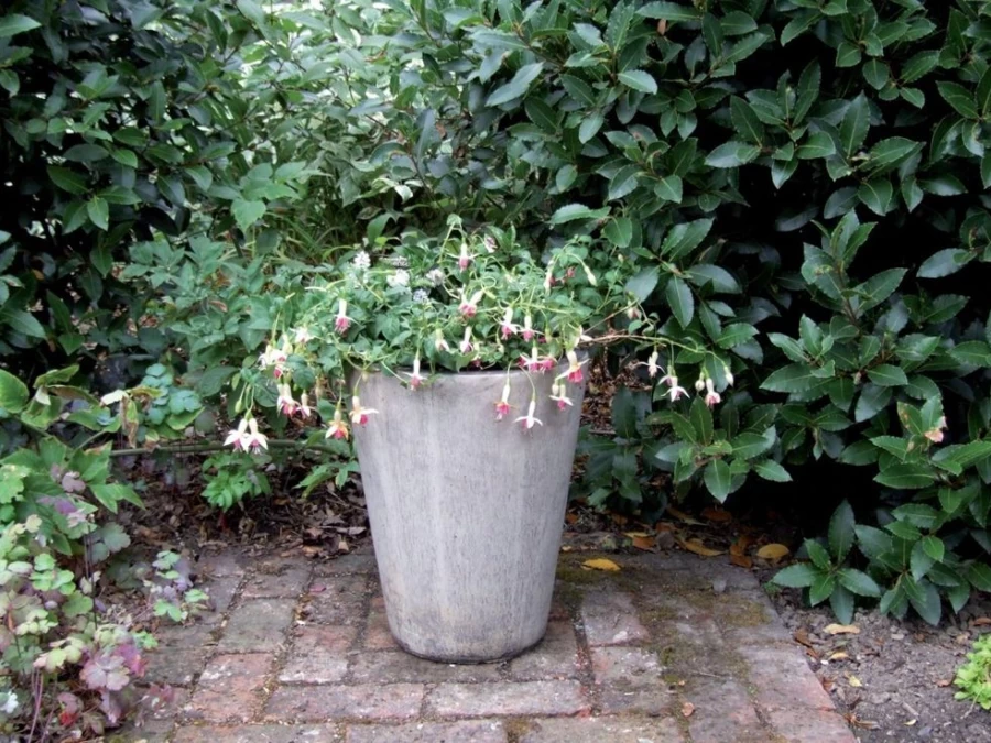 "STATUES & SCULPTURES Long Tom Vase - Stone Garden Planter for Outdoor Decor"