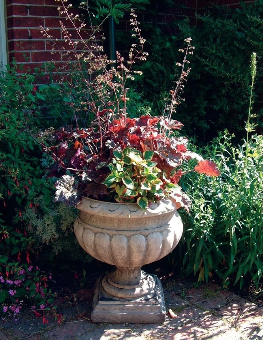 "Buckingham Urn Stone Garden Planter - Elegant Outdoor Decor by STATUES & SCULPTURES"