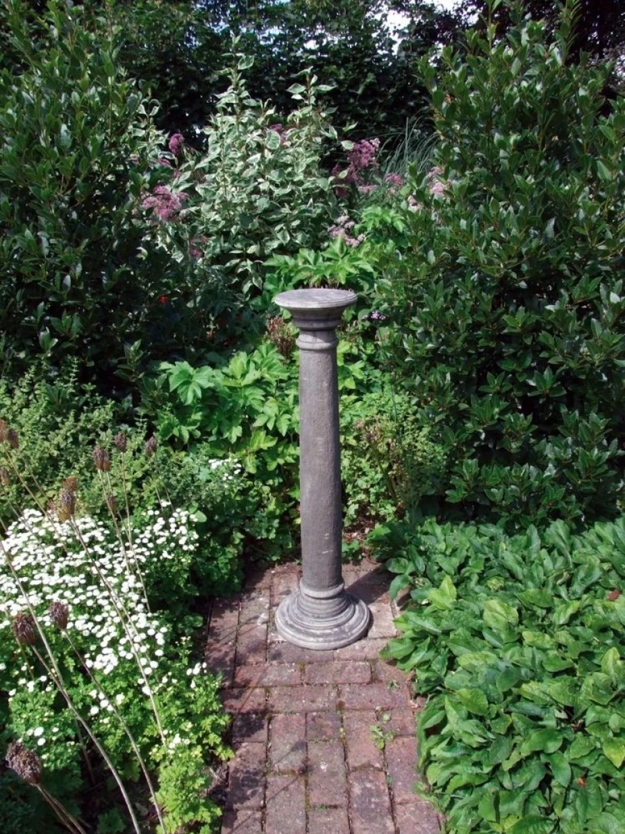 "STATUES & SCULPTURES Tall Stone Column Pedestal for Garden Decor"
