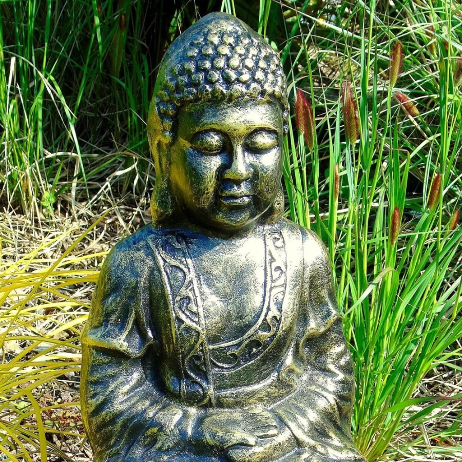 "Handmade Hindu Buddha Bronze Statue for Garden Decor – STATUES & SCULPTURES"