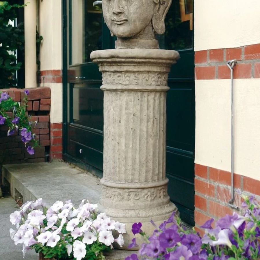 "STATUES & SCULPTURES Doric Column Pedestal 76Cm for Garden Stone Decor"