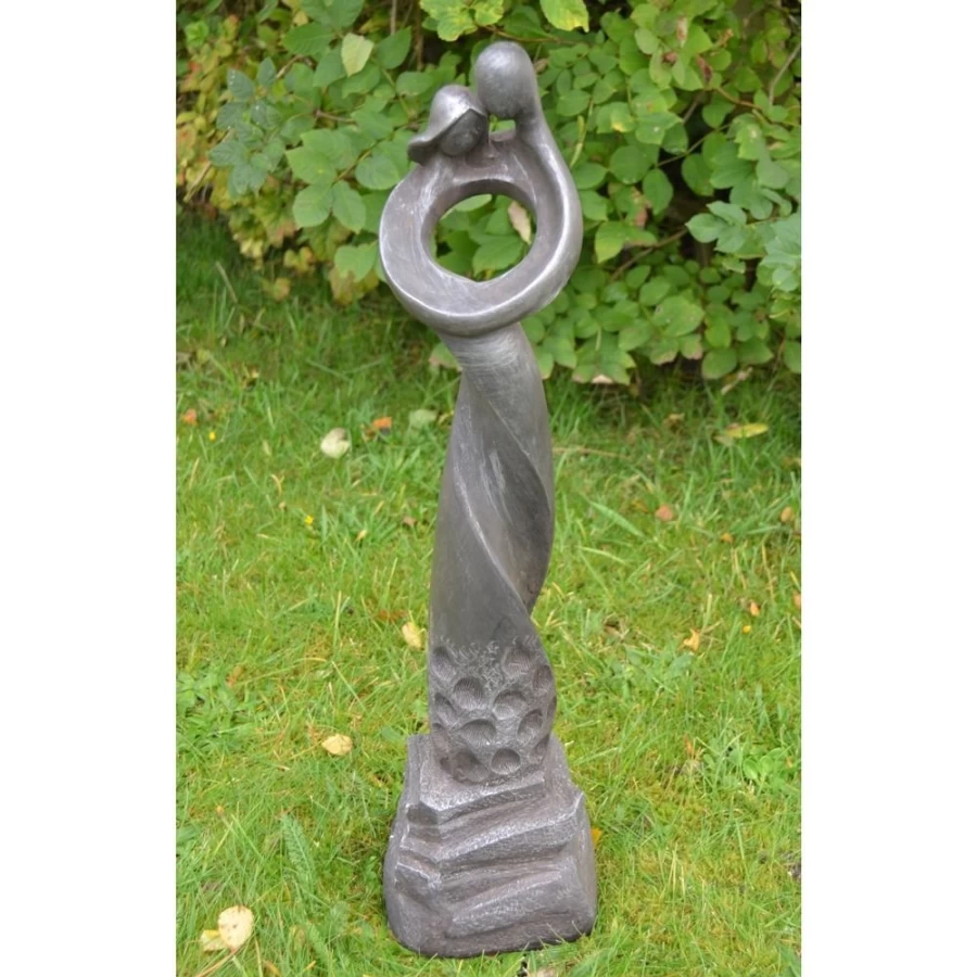 "Modern Poly Resin Loving Twist Garden Statue – Handcrafted Outdoor Decor by STATUES & SCULPTURES"