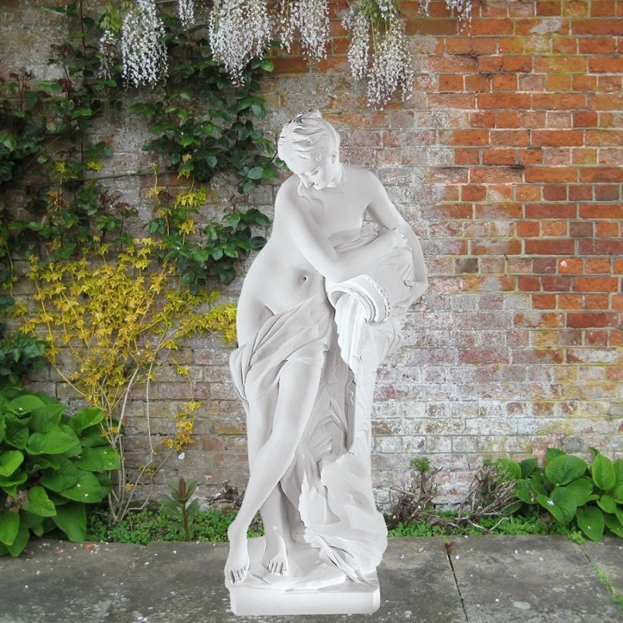 "STATUES & SCULPTURES Venus 78cm Handcrafted Marble Resin Garden Statue for Outdoor Decor"