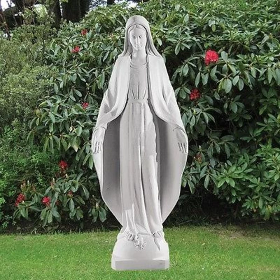 "79cm Virgin Mary Garden Statue – Handcrafted Marble Resin Outdoor Religious Sculpture by STATUES & SCULPTURES"